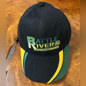 Vintage Y2K Battle River Implements John Deere Trucker Hat